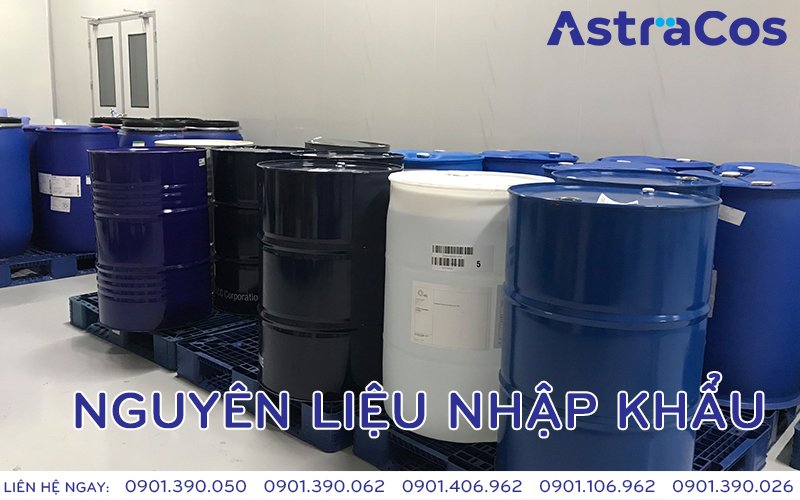  AstraCos sử dụng nguyên liệu nhập khẩu 100%