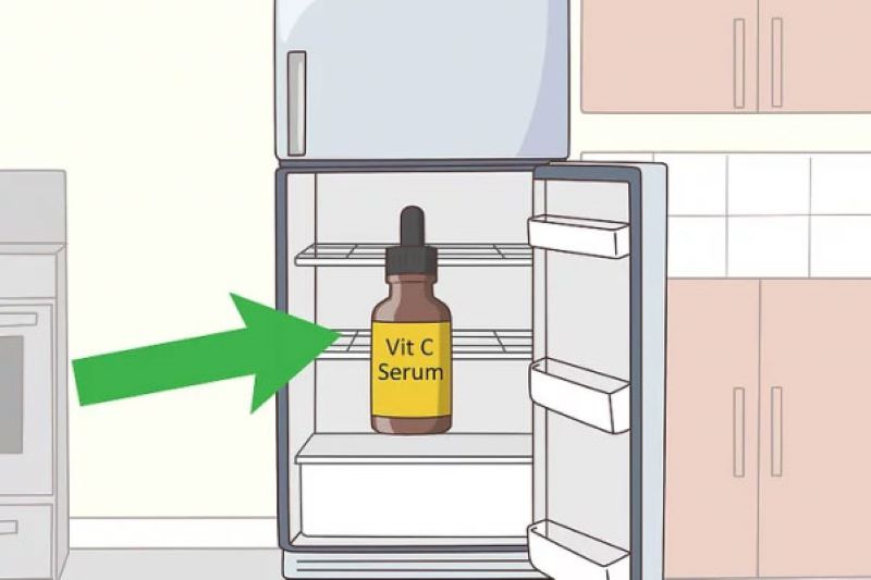Bảo quản Vitamin C trong ngăn mát tủ lạnh.