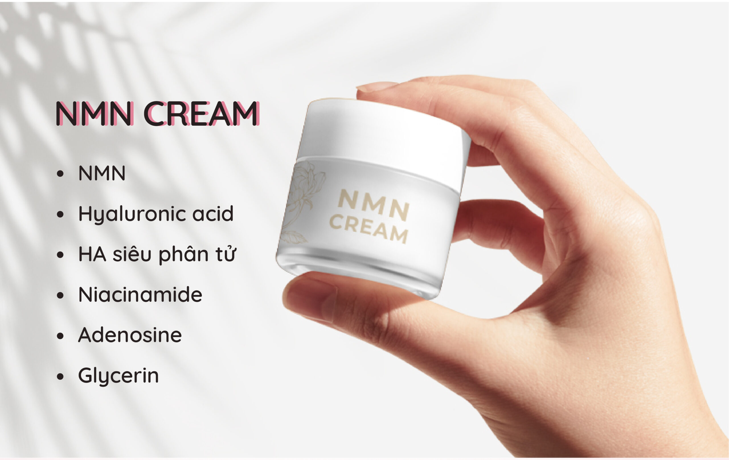 Sản xuất sản phẩm Cream NMN tái tạo làn da từ sâu bên trong.