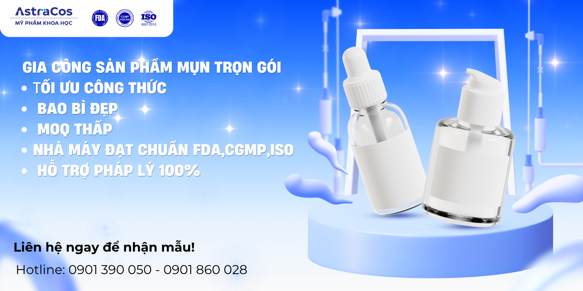 AstraCos gia công sản phẩm mụn trọn gói