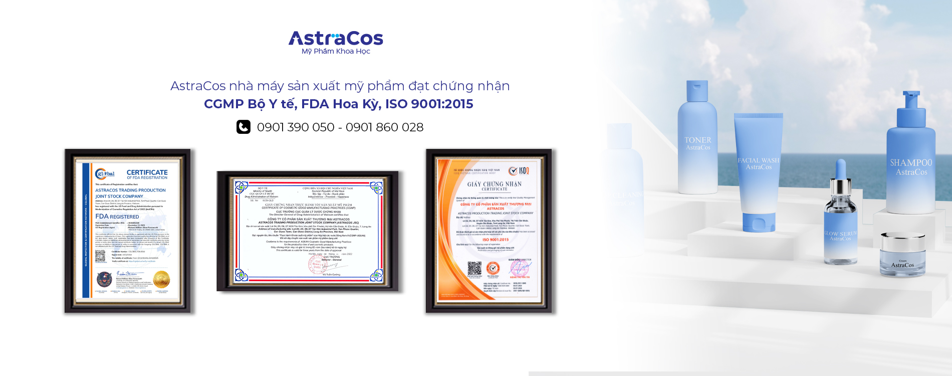 AstraCos – nhà máy gia công mỹ phẩm đạt chuẩn quốc tế