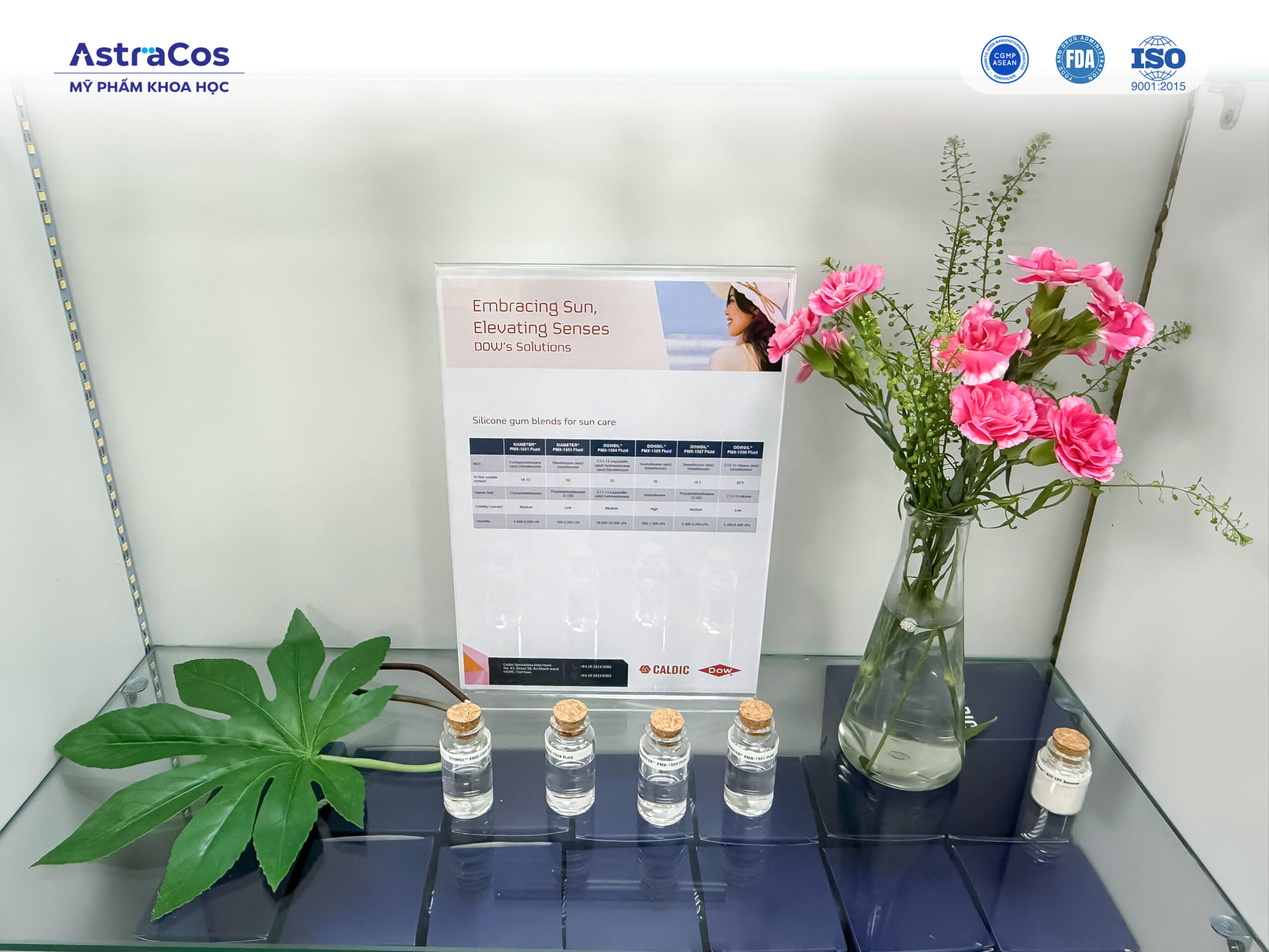 Nguyên liệu Dow trong công thức gia công kem chống nắng hiện đại