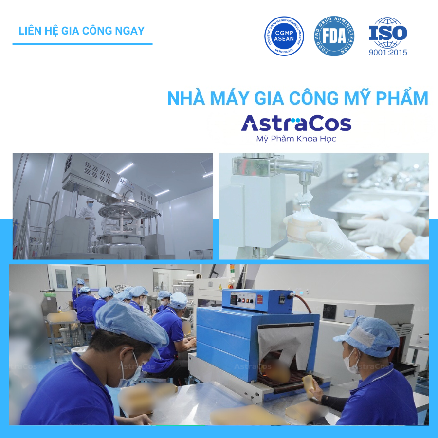 Công ty sản xuất mỹ phẩm AstraCos đạt chuẩn CGMP ASEAN