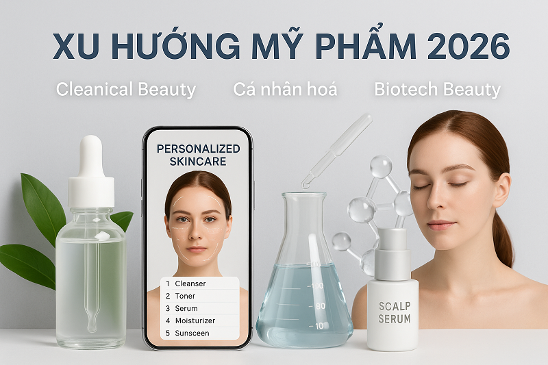 Tổng quan xu hướng mỹ phẩm 2026