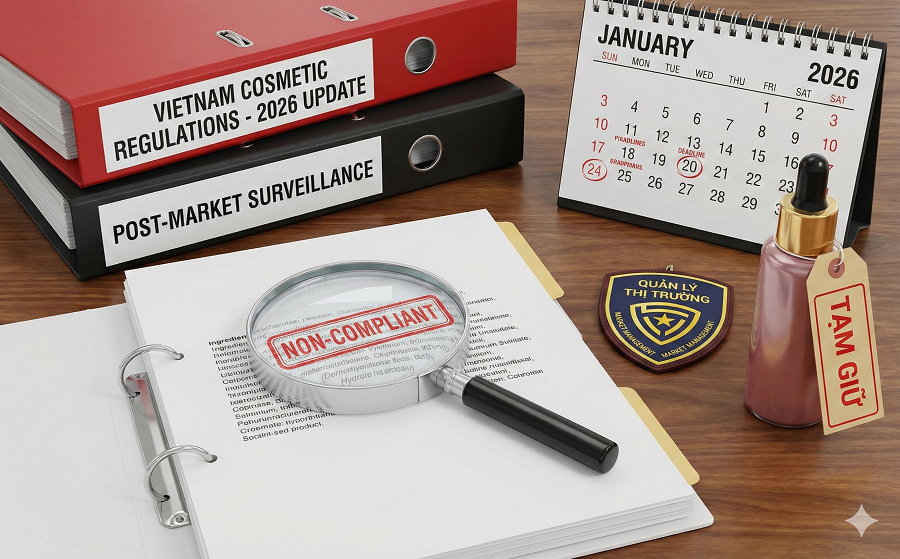 Thị trường mỹ phẩm Việt Nam năm 2026 là sự siết chặt pháp lý và hậu kiểm
