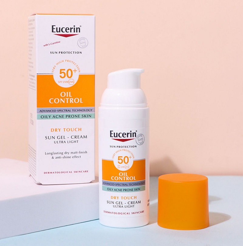 Eucerin Sun Gel Cream Oil Control cho da dầu mụn năm 2026