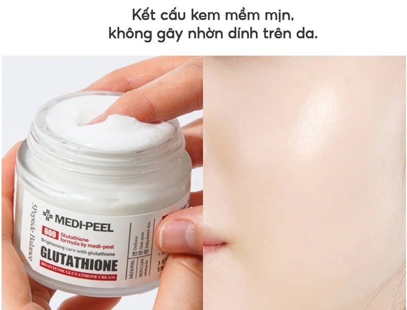 Kem dưỡng trắng da an toàn với glutathione trong Top 10 kem dưỡng da 2026