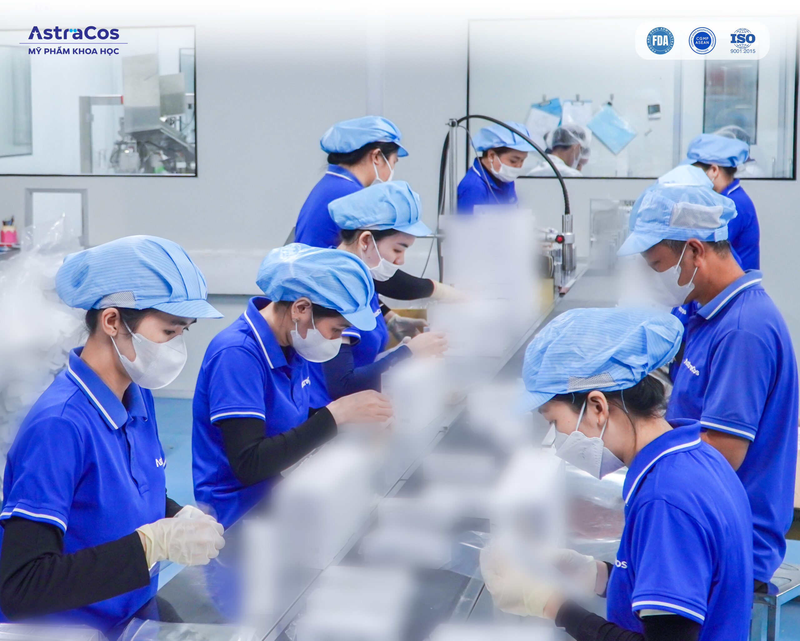 Dây chuyền sản xuất khử mùi cơ thể hiện đại tại nhà máy AstraCos